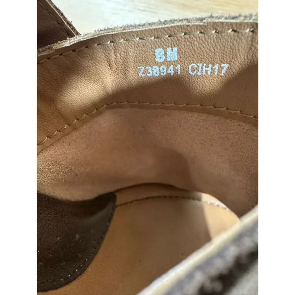 Boc Brown Suede Wedge Slingback Sandals Women’s Size 8